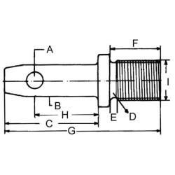 Stabilizatoriaus kaištis 22x114mm sriegis: 5/8" UNFx76mm Kramp Z722075KR