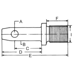 Apatinės trauklės kaištis 28,6x55 mm sriegis: 1-1/18"x31 mm 2 kat. Kramp Z428167KR