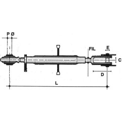 Kėlimo strypas 330mm 488703