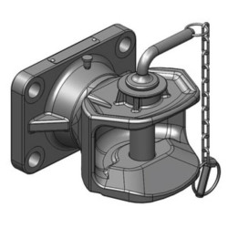 Clevis tipai 160x100 M20 K1 (Ø31,5mm) 05160501A02