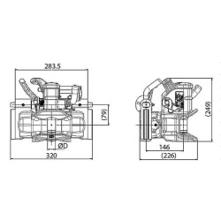Priekabos mova HS17101KU38MM