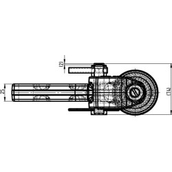 Priverstinis vairo laikiklis K50 RH 00520580