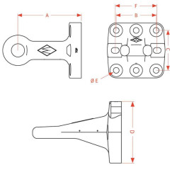 Vilkimo kilpa su flanšu 8004778