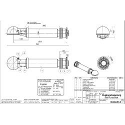 Vilkimo ąsos rutulys, apvalus velenas 00663942A02