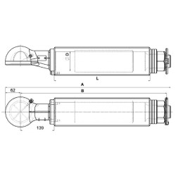 Vilkimo ąsos rutulys, apvalus velenas 00658920A02