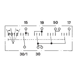 Uždegimo jungiklis P-0-1-2, Cobo 14180100