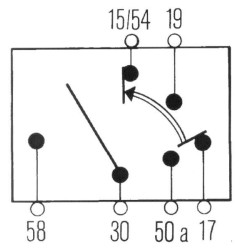 Uždegimo / starterio jungiklis, 12/24V, P-0-1-2-3, 10 kontaktų, įjungimo / išjungimo jungiklis / paleidimas / pašildymas 6JB0039