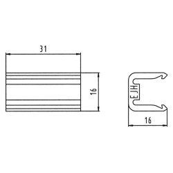 Užspaudžiama spaustuko dalis 381130PJAE
