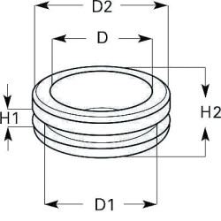 Įvorė 10x8,0x1,5 mm 9GT999148411