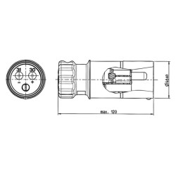 Kištukas NATO 168A/50mm² 251270JAE