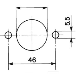 Lizdas 2 polių 25001100