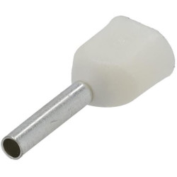 Laido galo gaubtas baltas, 0,5 mm² (100x) LA9720CKR