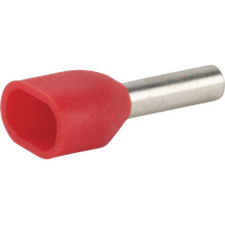 Kabelio galo gaubtas raudonas, 1mm² (100x) LA9730CKR