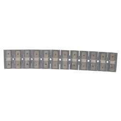 Jungtis izoliuota Dvigubas 12 kontaktų 6,3x0,8 mm LA9350KR