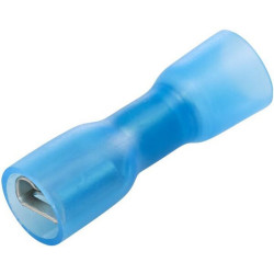 Gnybtų mentė moteriška, mėlyna, 1,5–2,5 mm² 6,3 x 0,8 mm, lizdinė plokštelė (25x), Hella 8KW732567003