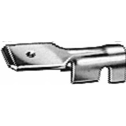 Gnybtų mentė vyriška, sidabrinė, 0,5-1mm² 6,3x0,8 mm, lizdinė plokštelė (100x), Hella 8KW043635013