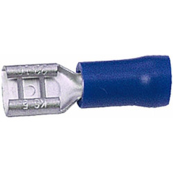 Gnybtų mentė moteriška, mėlyna, 1,5–2,5 mm² 4,8 x 0,8 mm, lizdinė plokštelė (100x), Hella 8KW744698003