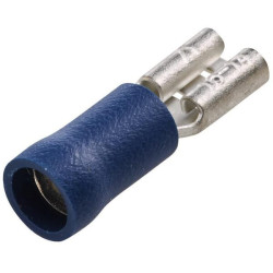 Gnybtų mentė moteriška, mėlyna, 1,5-2,5 mm² 4,8 x 0,5 mm, lizdinė plokštelė (100x), Hella 8KW744697003
