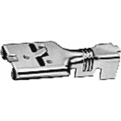 Gnybtų mentė moteriška, sidabrinė, 1,5-2,5 mm² 6,3 x 0,8 mm, lizdinė plokštelė (100x), Hella 8KW701235033