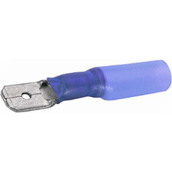 Gnybtų mentė vyriška, mėlyna, 1,5–2,5 mm² 6,3 x 0,8 mm, lizdinė plokštelė (25x), Hella 8KW732569003