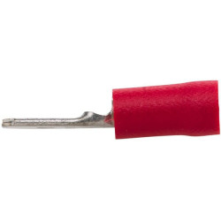 Gnybtų mentė vyriška, raudona, 0,5–1 mm² 6,3 x 0,8 mm, lizdinė plokštelė (100x), Hella 8KW702796003