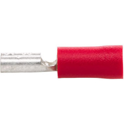 Gnybtų mentė moteriška, raudona, 0,5-1mm² 4,8x0,5 mm, lizdinė plokštelė (100x), Hella 8KW705392003
