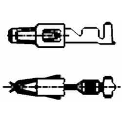 Gnybtų mentė moteriška, balta, 0,5-1 mm² 2,8x0,8 mm, lizdinė plokštelė (50x), Hella 8KW863934003