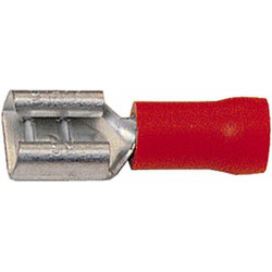 Gnybtų mentė moteriška, raudona, 0,5-1mm² 6,3x0,8 mm, lizdinė plokštelė (100x), Hella 8KW044036003