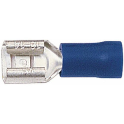 Gnybtų mentė moteriška, mėlyna, 1,5-2,5 mm² 6,3 x 0,8 mm, lizdinė plokštelė (100x), Hella 8KW044022003
