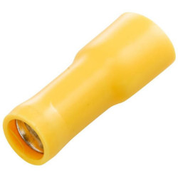 Gnybtų mentė moteriška, geltona, 4-6 mm² 6,3x0,8 mm, lizdinė plokštelė (50x), Hella 8KW744799003
