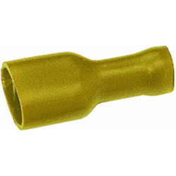 Gnybtų mentė moteriška, geltona, 4-6 mm² 6,3x0,8 mm, lizdinė plokštelė (50x), Hella 8KW744799003