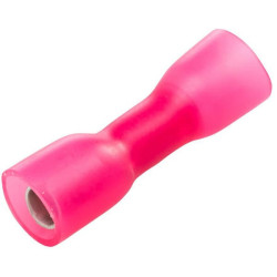 Kulkos jungties moteriška, raudona, 0,5–1 mm² Ø4 mm, A serija, lizdinė plokštelė (25x), Hella 8KW744767003