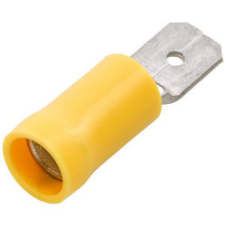 Gnybtų mentė, geltona, 4-6 mm² 6,3x0,8 mm, lizdinė plokštelė (50x), Hella 8KW744700003