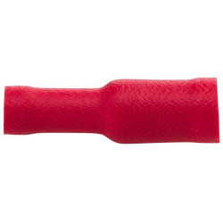 Kulkos jungties moteriška, raudona, 0,5–1 mm² Ø4 mm A serija, lizdinė plokštelė (10x), Hella 8KW045145812