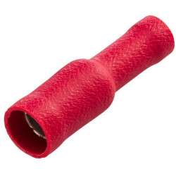 Kulkos jungties moteriška, raudona, 0,5–1 mm² Ø4 mm A serija, lizdinė plokštelė (10x), Hella 8KW045145812