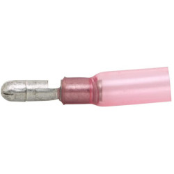 Kulkos jungties vyris, raudonas, 0,5–1 mm² Ø4 mm, lizdinė plokštelė (25x), Hella 8KW744765003