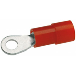 Žiedinė jungtis, raudona, 0,5–1,5 mm² Ø3,2 mm, A serija, lizdinė plokštelė (100x), Hella 8KW178042002