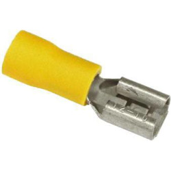 Gnybtų mentė, geltona, 4-6 mm² Ø6,4 mm (50x) Vapormatic VLC2442