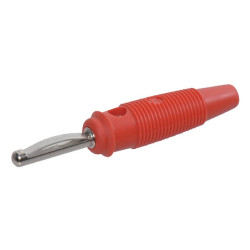 Wtyk bananowy, 4 mm czerwony SML4RN