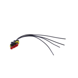Superseal 4 kontaktų jungčių rinkinys, iš anksto prijungtas laidinis 20 cm moteriškas LA89010W20KR