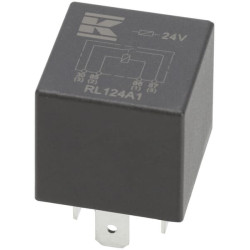 Mini relė 24V, normaliai atvira, 20A, be laikiklio RL124A1