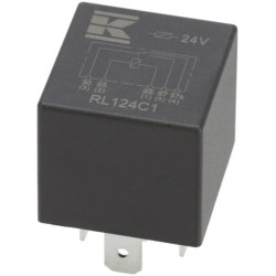 Mini relė 24V, perjungiklis, 30A/40A, be laikiklio RL124C1