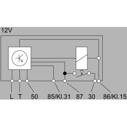 Įkaitinimo relė 12V 4RV008188181
