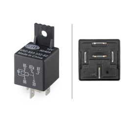 Relė 12V 30A/40A, 5 polių, jungiklis, su laikikliu 4RD933332627