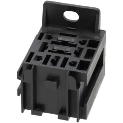 Mini relės lizdas su laikikliu, 5 x 6,3 mm + 4 x 2,8 mm, su prailginimo lizdu RL990451