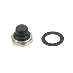 Stumdomo jungiklio dangtelis juodas 12mm U1654