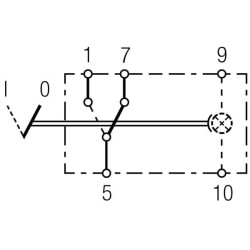 Svirties jungiklis, I-0, 5 kontaktų, su komforto funkcija 6FH007832081