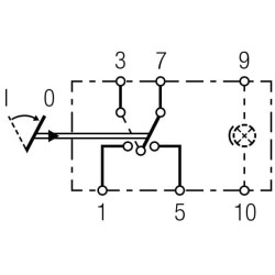 Svirtis jungiklis, (I)-0 6 kontaktų 6GM004570081