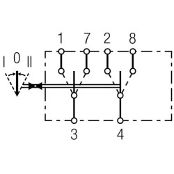 Svirties jungiklis, (I)-0-(-II), 6 kontaktų, be komforto funkcijos 6GM004570231
