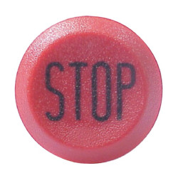 Mygtukas, Stop, apvalus, raudonas 11175200PN